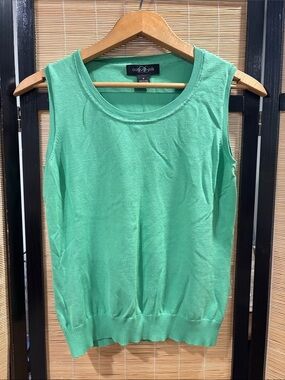 august silk Mint Green Sleeveless Knit Tank